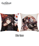 Genshin Liyue Character Throw Pillows: Ganyu, Xiao, Qiqi