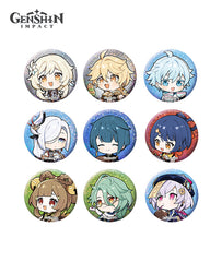 Genshin Lantern Rite Chibi Character Badge