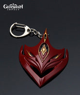 Genshin Impact Tartaglia Mask Metal Keychain 7CM