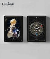 Genshin Impact Playing Cards Black Golden Poker Cards