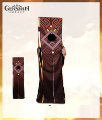 Genshin Impact Zhongli Stone Stele Cosplay Costume Halloween Doll Outfit