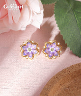 Genshin Impact Artifact Ay-Khanoum's Myriad Ear Stud Earring Jewelry