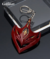 Genshin Impact Tartaglia Mask Metal Keychain 7CM