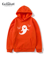 Genshin Impact Hu Tao Hoodie with Fleece-lined Hooded Sweatshirt