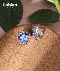 Genshin Impact Artifact Stainless Bloom Ear Stud Earring Jewelry