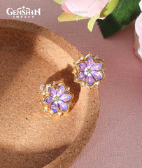 Genshin Impact Artifact Ay-Khanoum's Myriad Ear Stud Earring Jewelry