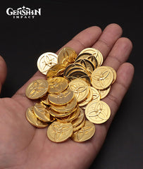 Genshin Impact Mora Coins with Pouch