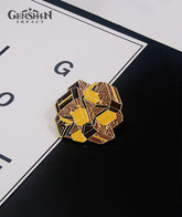 Genshin Impact Zhongli Merch: Planet Befall Keychain & Pin Badge