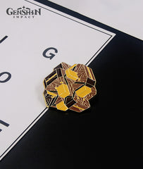Genshin Impact Zhongli Merch: Planet Befall Keychain & Pin Badge