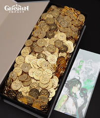 Genshin Impact Mora Coins with Pouch