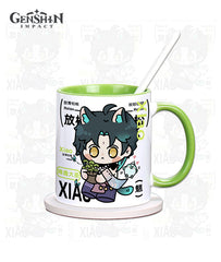 Genshin Character Ceramic Mug: Klee Xiao Venti Zhongli Tartaglia