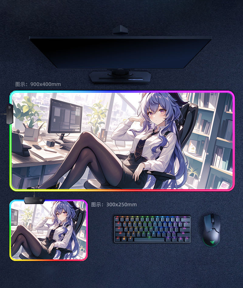 Genshin Ganyu Mouse Pad Gaming Desk Mat – GenshinFans