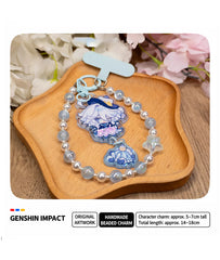Furina Chibi Beaded Chain Keychain