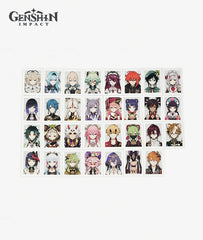 Genshin Impact Gourmet Supremos Character ID Photo Stickers