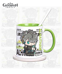 Genshin Character Ceramic Mug: Kamisato Ayaka, Alhaitham,Raiden Shogun, Nahida,Yae Miko, Kaedehara Kazuha