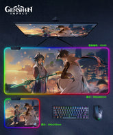 Genshin Impact RGB Mouse Pad -Multi-Character Edition