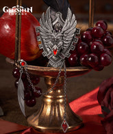 Diluc Metal Badge & Pendant