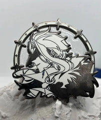 Genshin Impact Dottore Metal Badge