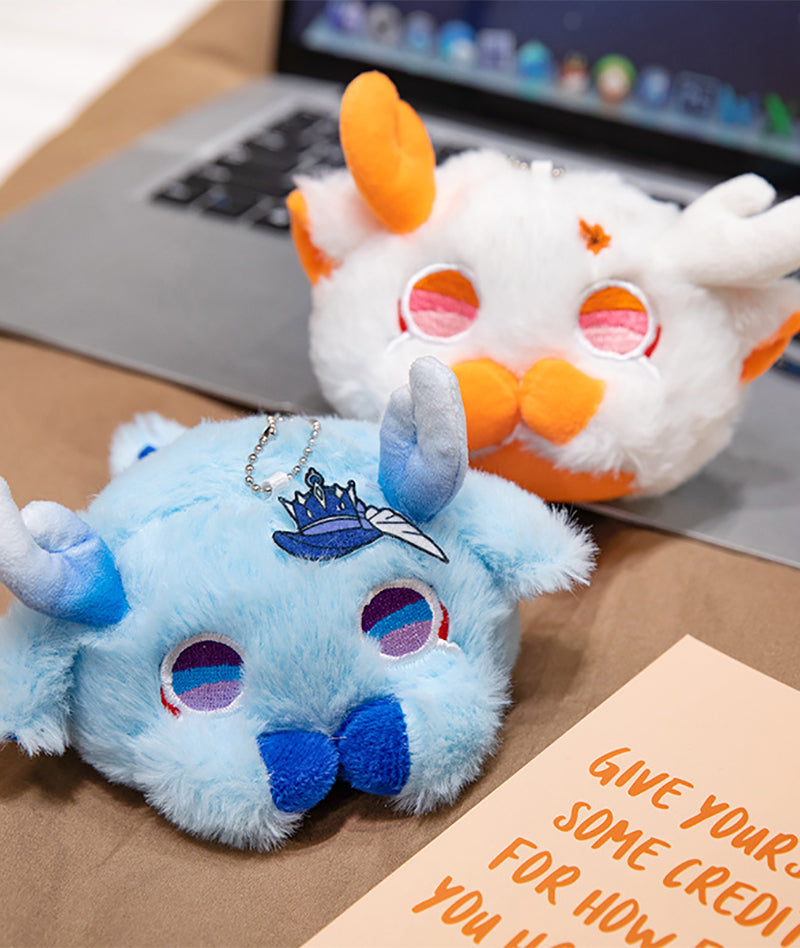Furina & Kazuha Cat Plush Keychains