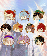 Genshin Impact Character Chibi Enamel Pins Badges: Klee, Venti, Hu Tao, Childe