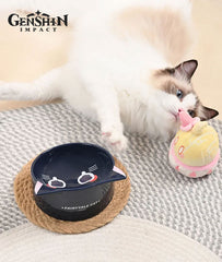 Scaramouche Cat Ceramic Pet Bowl