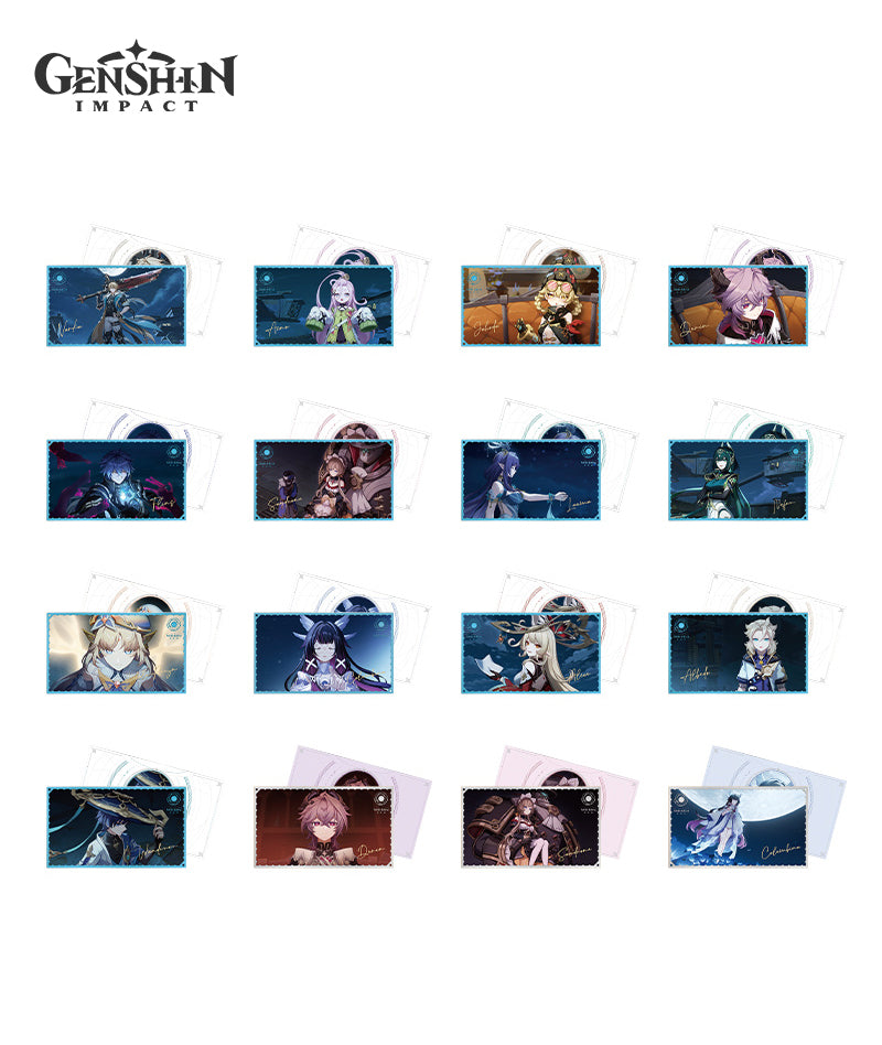Genshin Impact Moonlit Ballad of The Night Collectible Card Set Blind Box