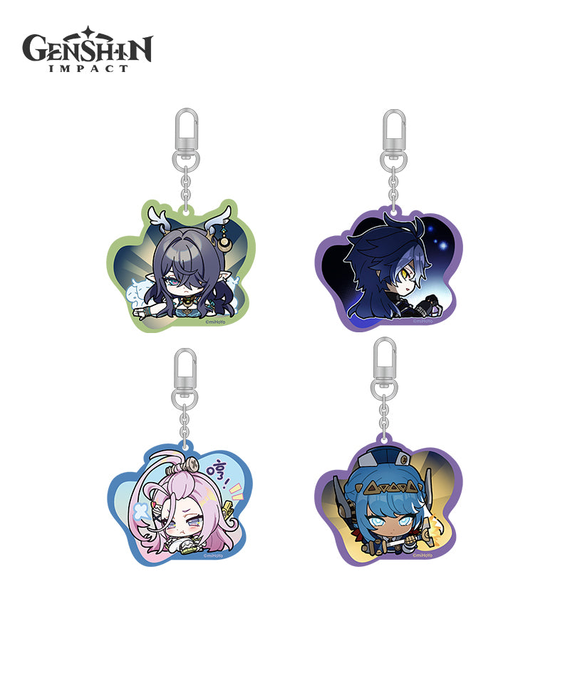 Nod-Krai Characters Chibi Expression Acrylic Keychains