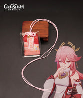 Genshin Impact Yae Miko Amulet Grand Narukami Shrine Omamori Pendant