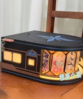 Genshin Snezhnaya Train Motorized Rotating Badge Display Case
