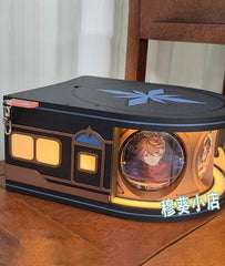 Genshin Snezhnaya Train Motorized Rotating Badge Display Case