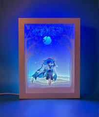 Genshin Impact Papercut Light Box - Zhongli, Furina & Wanderer