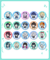 Genshin Impact Chibi Stick Figure Badges