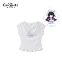 Genshin Impact Columbina Impression Fitted T-Shirt