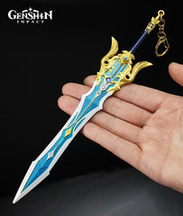 Genshin Impact Metal Weapon Model Keychain Song of Broken Pines
