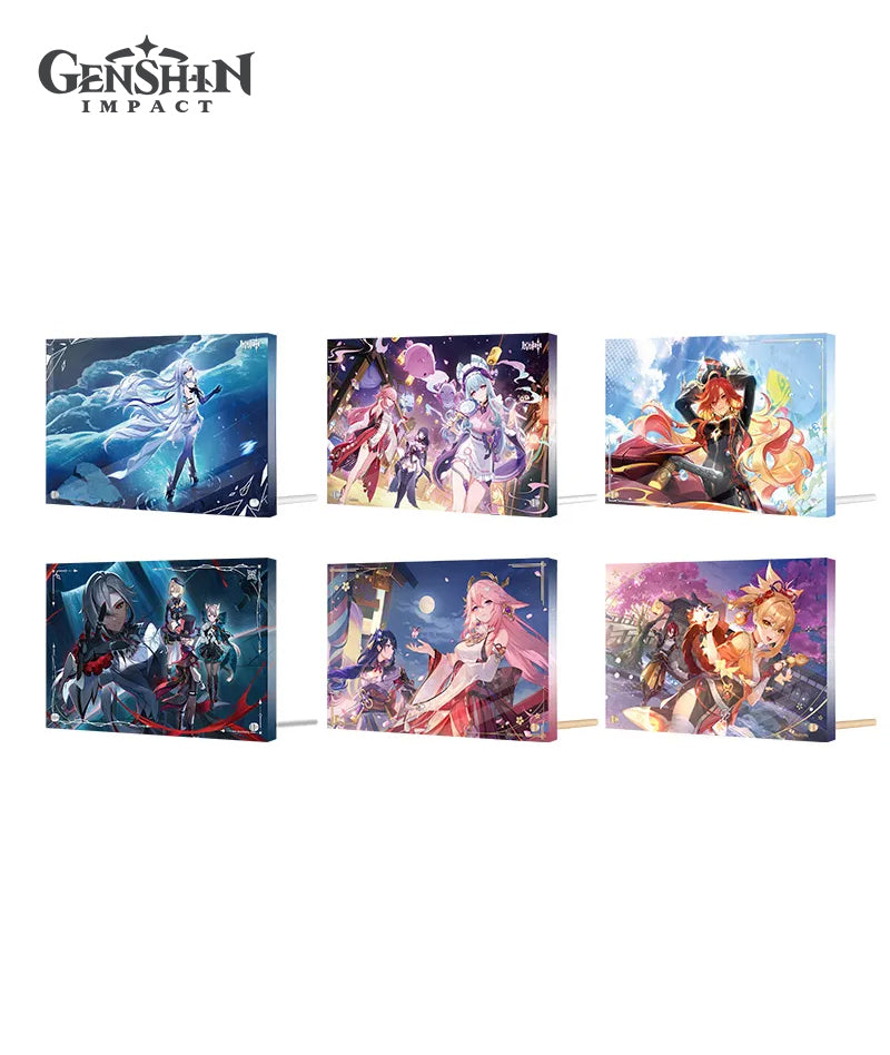 Genshin Impact Theme Acrylic Block