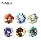 Genshin Archons Chibi Badges