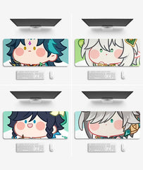 Genshin Cute Characters Mouse Pad