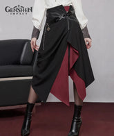 Arlecchino Impression Asymmetrical Skirt