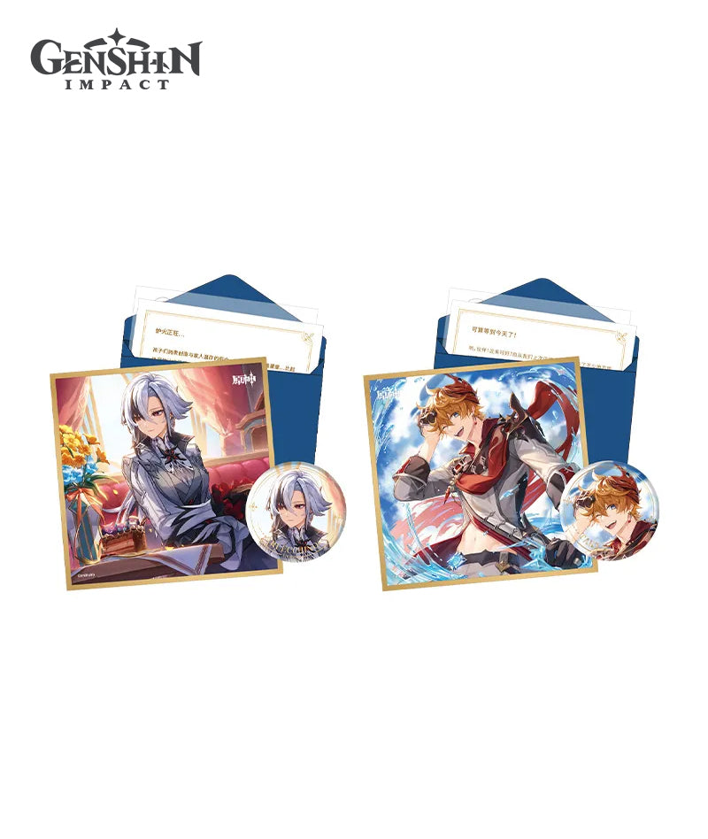 Genshin Fatui Character Birthday Gift Box Set