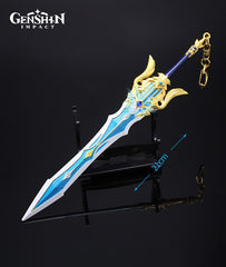 Genshin Impact Metal Weapon Model Keychain Song of Broken Pines
