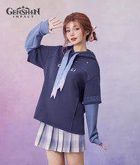 Citlali Impression Layered Hoodie