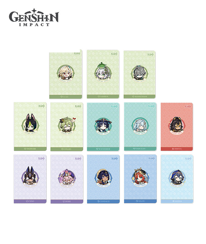 Sumeru Chibi Character Expression Sticker Memo Notepad