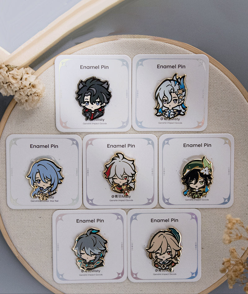 Genshin Character Enamel Pin Badges