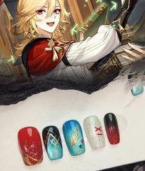 Genshin Impact Kaveh Ita Press on Nails