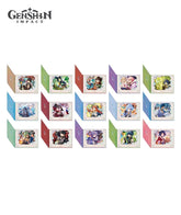 Genshin Impact Flip-Style Stained Glass Bordered Poster