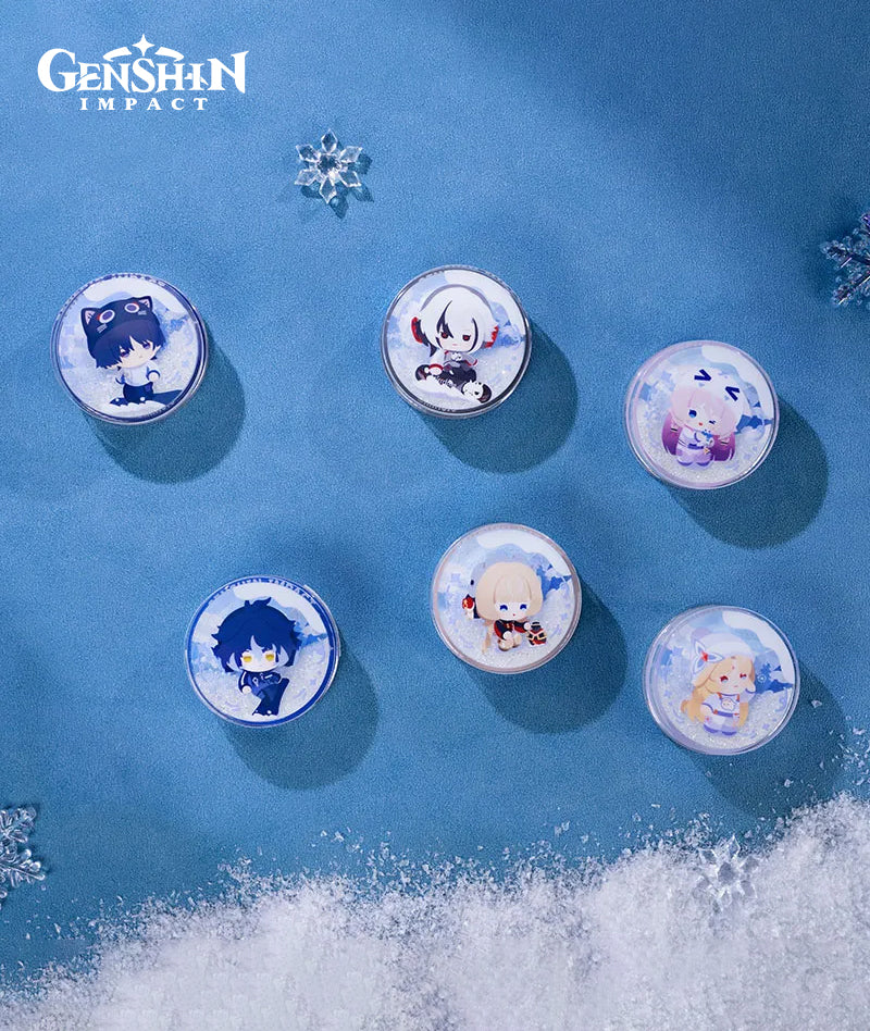 Genshin Impact Aurora Party Glitter Pop Socket Phone Stand