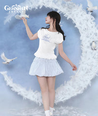 Genshin Columbina Fitted T-Shirt