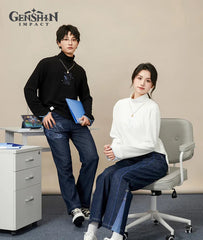 Ganyu Theme Clothing Impression Series Jeans