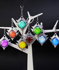 Genshin Fatui Delusion Metal Keychains