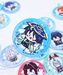 Wanderer Chibi Stick Figure Badge